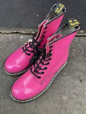 Pink patent boots. for sale  UK
