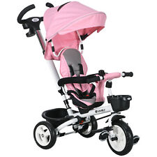 Trike HOMCOM 6 em 1 para criança de 1 a 5 anos com alça dos pais, rosa, usado comprar usado  Enviando para Brazil
