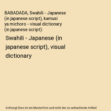 Babadada swahili japanese gebraucht kaufen  Trebbin