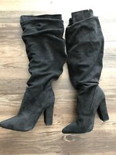Black slouch boots d'occasion  Expédié en France