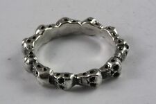 ANILLO DE CALAVERA DE CICLISTA DE PLATA 925/549 segunda mano  Embacar hacia Argentina