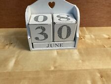 Calender block shabby for sale  FARNBOROUGH