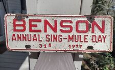 Benson city license for sale  Boone