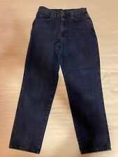 Jeans vintage chique feminino tamanho 14 azul cintura alta mãe perna reta anos 90 jeans comprar usado  Enviando para Brazil