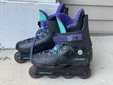Rollerblade Inline Skates Lightning Size 9 Mens Black Purple Teal smooth for sale  Shipping to South Africa