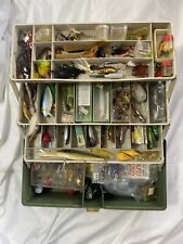 Vtg Plano Tackle Box With Lures & Fishing Supplies, used for sale  Shipping to South Africa
