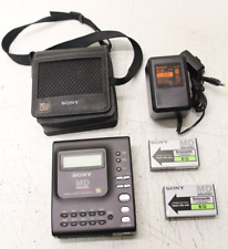 SONY MZ-1 Negro MiniDisc MD Walkman Reproductor Grabador + Alimentación, Estuche, Baterías segunda mano  Embacar hacia Mexico