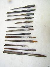 Wood boring spoon bits, 13 pieces, antique for sale  Shipping to South Africa