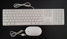 Apple USB Wired Keyboard & Mighty Mouse iMAC MacBook Mac Mini PC OEM A1152 A1243 for sale  Shipping to South Africa