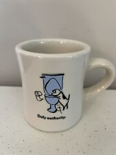 Used, Funny Mug “Defy Authority” Bad Dog Wisdom Restaurant Ware Coffee Cup Dog Toilet for sale  Shipping to South Africa