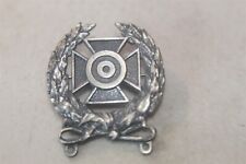 MEDALLA/INSIGNIA DE FRANCOTIRADOR DEL EJÉRCITO - PLATA ESTERLINA - CORONA Y CRUZ INV 1 segunda mano  Embacar hacia Mexico