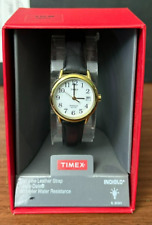 2015 TIMEX NOVO NA CAIXA Novo com etiquetas Pulseira de Couro Indiglo Relógio de Pulso Couro Resistência à Água Go comprar usado  Enviando para Brazil