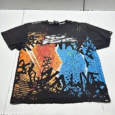Vintage No Fear T-Shirt Mens 2XL MX Graphic All Over Print Skate Motor Cross, used for sale  Shipping to South Africa