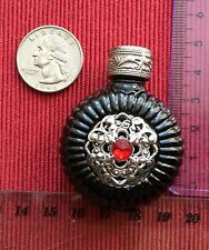 Frasco de perfume Black Pursue: vidro prensado opaco e filigrana/parafuso com joias comprar usado  Enviando para Brazil
