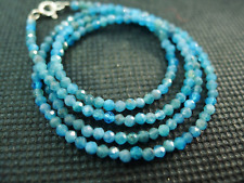 46cm Pearl Necklace Faceted APATITE Natural Stone Faceted Beads Necklace for sale  Shipping to South Africa