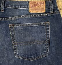 Jeans masculino Lucky Brand 181 lavagem escura reta relaxada tamanho 42 x 32 comprar usado  Enviando para Brazil