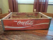 Used, Wooden Red Coca Cola Coke Soda Pop Bottle Crate Carrier Case for sale  Shipping to South Africa