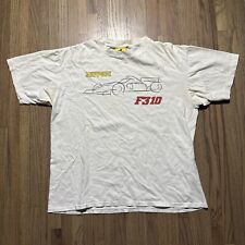 Vintage Ferrari F310 Formula 1 Racing Car T Shirt Adult SZ L White 1096 Stained for sale  Shipping to South Africa