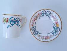 ROYAL WORCESTER CUP & SAUCER - SWAGS & BOWS, & ROSES, CROWN STAFFORDSHIRE INT for sale  Shipping to Canada