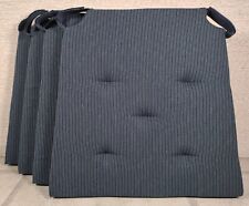 IKEA Justina Chair Pad Cushion Dark Blue Striped Pack of 4 New, begagnade till salu  Toimitus osoitteeseen Sweden
