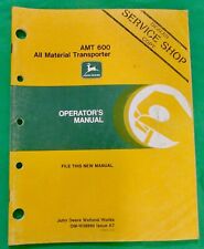 John Deere  AMT600 All Material Transporter Operator's Manual OM-W38899 for sale  Shipping to Canada