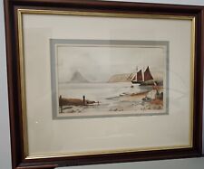 Vintage framed watercolour for sale  NEWQUAY