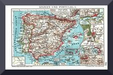 Landkarte spanien portugal gebraucht kaufen  Wiederitzsch,-Lindenthal