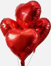Globos Mylar de Lámina Corazón Rojo Día de San Valentín Fiesta Boda Soltera Cumpleaños segunda mano  Embacar hacia Argentina