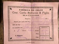 Maggiora ricevuta 1920 usato  Portula