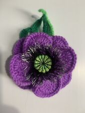 Knitted crocheted purple for sale  MANCHESTER