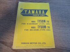 Yamaha ty50m ersatzteilkatalog gebraucht kaufen  Lindhorst