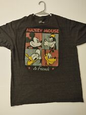 Usado, Camiseta masculina Disney XL Mickey Mouse Donald Friends preta carvão extra grande comprar usado  Enviando para Brazil