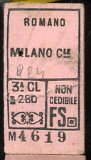 Biglietto treno ferrovia usato  Milano