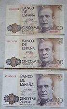 Banconote 5000 pesetas usato  Arezzo