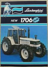 LAMBORGHINI 1706 TURBO Tractor Sales Spec Leaflet Jan 1986 #COD 308 2045 3.2 for sale  LEICESTER