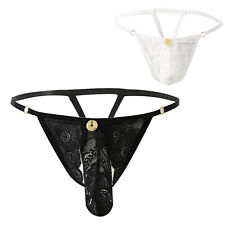 Mens Underwear Party G-String Sexy Strings Fancy Underpants Black/White for sale  Shipping to South Africa