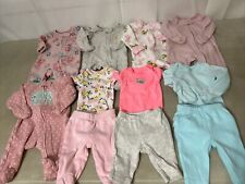 Baby Girl Clothes Outfits Size Preemie Sleepers Lot 6 Fit Reborn Baby Dolls, used for sale  Shipping to South Africa