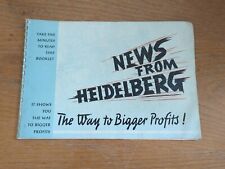 Vintage heidelberg printing for sale  NORTHAMPTON
