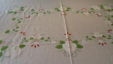 Ivory tablecloth embossed for sale  Saint Clairsville