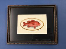 Red snapper watercolor for sale  Hope Valley