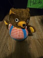 Używany, Fisher Price Przytulanka Cub Chime Bear #719 Vintage Retro Rolling Ball Zabawka Dzwonki na sprzedaż  Wysyłka do Poland