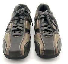 Zapatos informales Perry Ellis America Blake para hombre de cuero marrón con cordones talla 9 segunda mano  Embacar hacia Mexico