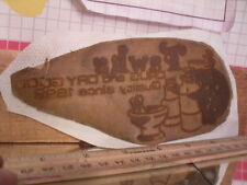 Estampilla de goma con placa de impresión flexográfica - farmacia Fawk's segunda mano  Embacar hacia Argentina