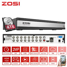 DVR ZOSI 16CH H.265+ 1080p com 4TB para sistema de câmera de segurança detecção de movimento comprar usado  Enviando para Brazil