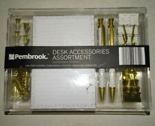 Usado, Kit de acessórios de mesa Pembrook Materiais de escritório Gold Sprinkles Dots 2019 comprar usado  Enviando para Brazil