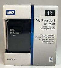 Usado, WD 1 TB My Passport para Mac almacenamiento portátil USB 3.0 WDBJBS0010BSL-NESN nuevo abierto segunda mano  Embacar hacia Argentina