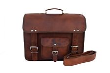 Leather briefcase messenger d'occasion  Expédié en Belgium