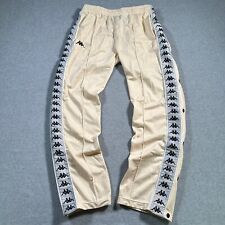 Calça Track Vintage Y2K Kappa Tear Away Bege/Castanho - Masculina Tamanho Médio Anos 2000 comprar usado  Enviando para Brazil