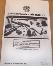 Rare 1981 Model 61 Beeman Norica Air Rifles Kit Manual for sale  Shipping to South Africa