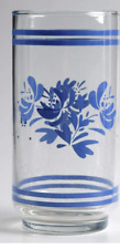 Usado, Gafas transparentes Pfaltzgraff Yorktowne vasos diseño azul vasos Libby 3 tallas  segunda mano  Embacar hacia Argentina